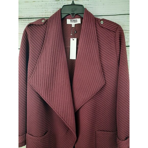BB Dakota Burgundy Cardigan - Picture 4 of 9
